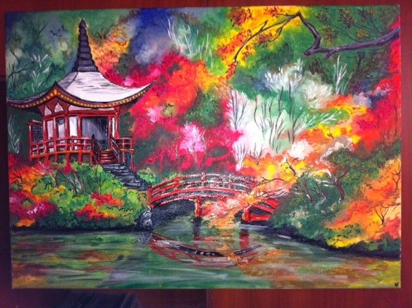 Tableau Paysage Japonais